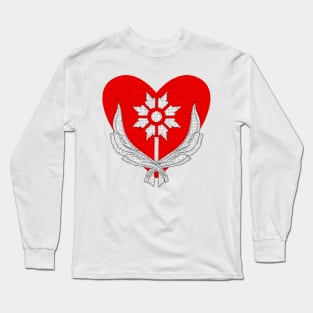 Flowers and love in the heart Long Sleeve T-Shirt